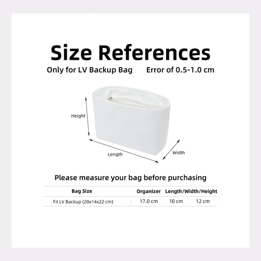 DGAZ Lightweight Purse Organizer Insert for Backup Bags,silk and DupontPaper handbag inner for Luxury Bag