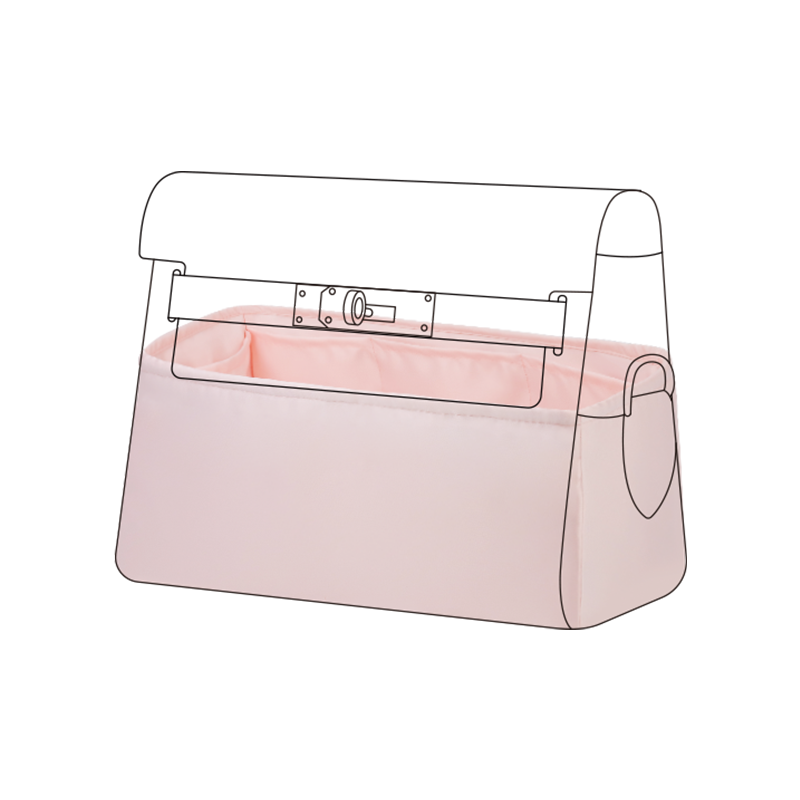 DGAZ Bag Organizer Insert For Hermes Kelly Messenger Bags, Silk Purse