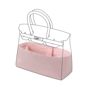 DGAZ Lightweight Purse Organizer Insert for Hermes Birkin Bag,Silk and Dupontpaper handbag inner for Luxury Bags