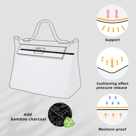 DGAZ Taschen-Kissen-Formgeber für Hermès 24/24 Mini/29/35 Taschen, seidiger Kissen-Formgeber für Luxus-Handtaschen