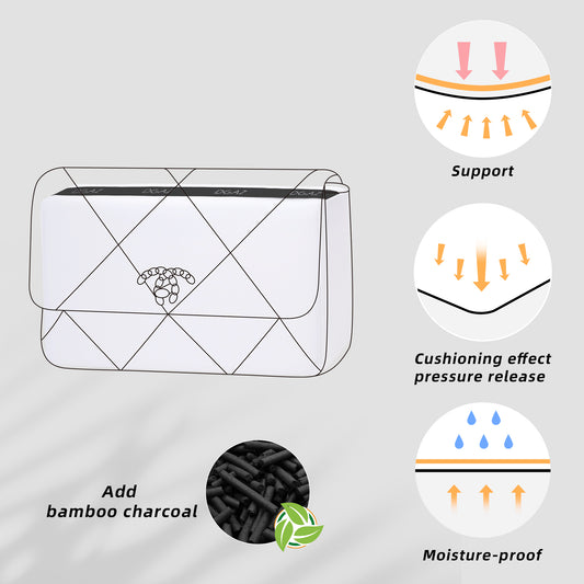 DGAZ Taschenkissen-Einsatz für Chanel 19 Taschen, Memory-Schaum, seidiger Taschenformhalter für Luxus-Handtaschen