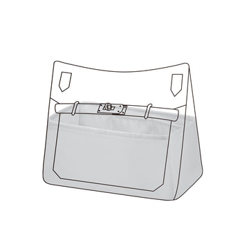 DGAZ Bag Organizer Insert For Hermes Jypsiere Bags, Silk Purse Organizer, Luxury Handbag & Tote Organizer