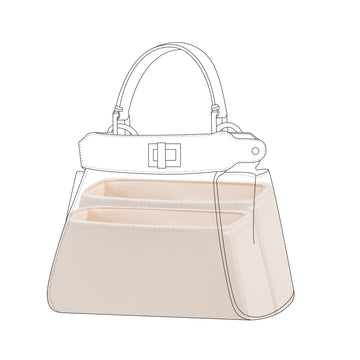 DGAZ Silky Purse Organizer Insert For Fendi Peekaboo Bags, Luxury Handbag & Tote Organizer, Simplicity bag organizer
