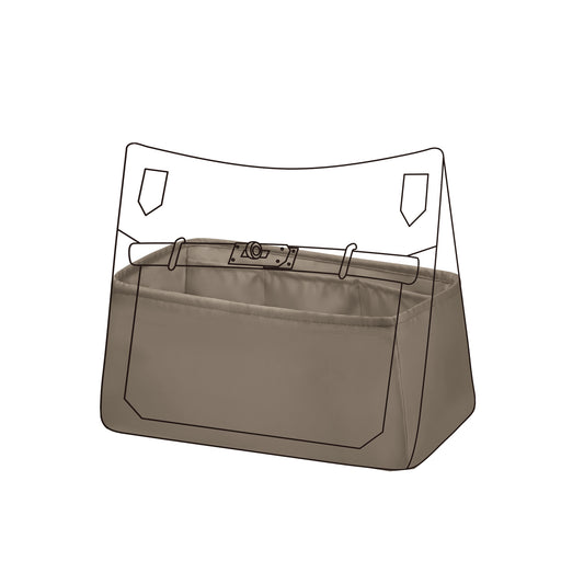 DGAZ Bag Organizer Insert For Hermes Jypsiere Bags, Silk Purse Organizer, Luxury Handbag & Tote Organizer