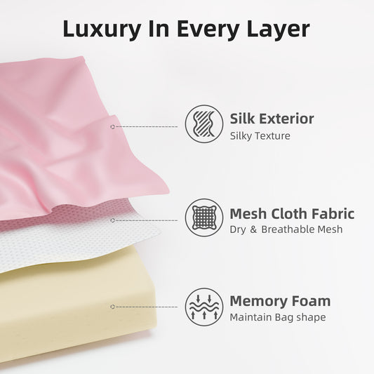 DGAZ Bag Pillow Shaper Insert for Chanel 25 Handbag Silk Organizer Bags, Silky Pillow Shaper for Luxury Handbags