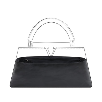 DGAZ Lightweight Purse Organizer Insert for LV Capucines Bags,silk and DupontPaper handbag inner for Luxury Bag