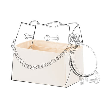 DGAZ Bag Organizer Insert For LV Bella Bags, Silk Purse Organizer, Luxury Handbag & Tote Organizer