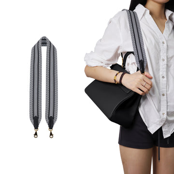 DGAZ High-Density Woven Canvas Shoulder Strap for Hermes Kelly, Handmade, Replaceable Crossbody Bags Strap