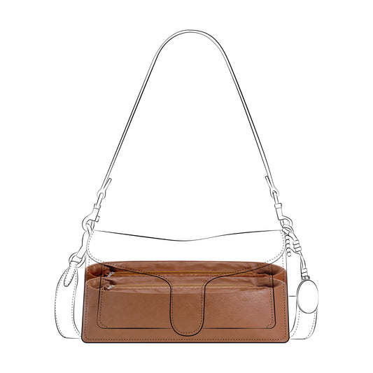 DGAZ Lightweight Purse Organizer Insert for Coach Clot Tabby Bags,silk and DupontPaper handbag inner for Luxury Bag
