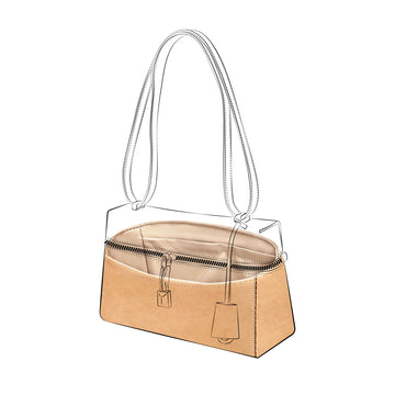 DGAZ Lightweight Purse Organizer Insert for  Loro Piana Extra Bags,silk and DupontPaper handbag inner for Luxury Bag