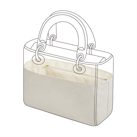 DGAZ Lightweight-Purse Organizer Insert for Lady Dior Bags,silk and DupontPaper handbag inner for Luxury Bags