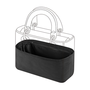 DGAZ Lightweight-Purse Organizer Insert for Lady Dior Bags,silk and DupontPaper handbag inner for Luxury Bags