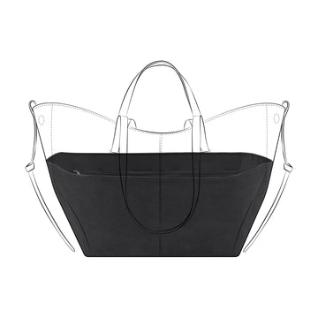 DGAZ Lightweight Purse Organizer Insert for Polene Cyme Bags,silk and DupontPaper handbag inner for Luxury Bags