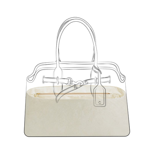 DGAZ Lightweight Purse Organizer Insert for MiuMiu Aventure Bags,silk and DupontPaper handbag inner for Luxury Bags