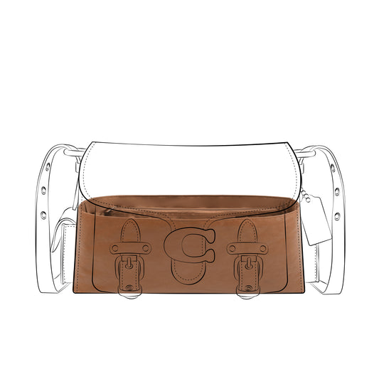 DGAZ Lightweight Purse Organizer Insert for Coach Cargo Soft Tabby Bags,silk and DupontPaper handbag inner for Luxury Bag