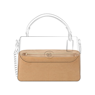 DGAZ Lightweight Purse Organizer Insert for Coach Marlie Bag,silk and DupontPaper handbag inner for Luxury Bag