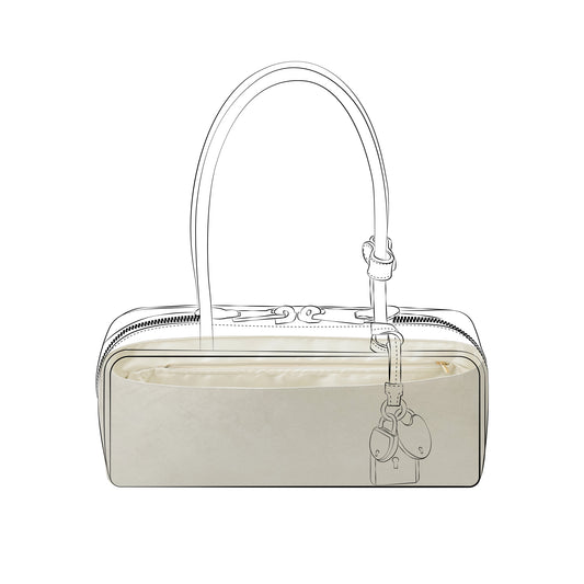 DGAZ Lightweight Purse Organizer Insert for MiuMiu Beau Bags,silk and DupontPaper handbag inner for Luxury Bags