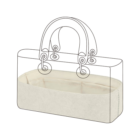 DGAZ Lightweight-Purse Organizer Insert for D-Joy Bags,silk and DupontPaper handbag inner for Luxury Bags