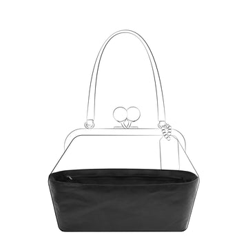 DGAZ Lightweight Purse Organizer Insert for Coach Kisslock  Frame Bags,silk and DupontPaper handbag inner for Luxury Bag