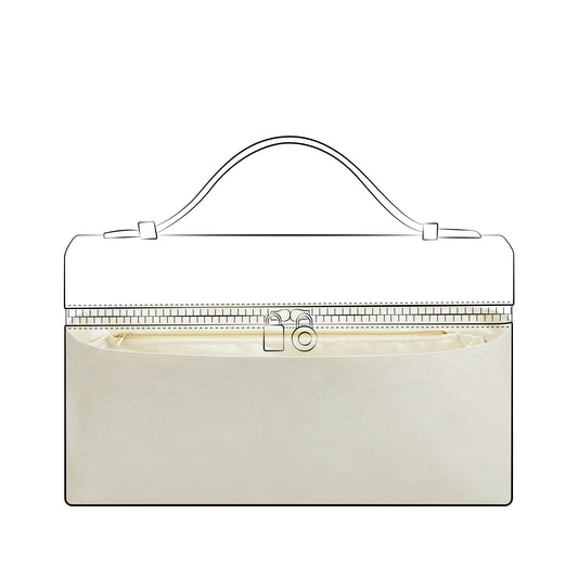 DGAZ Lightweight Purse Organizer Insert for  Loro Piana Extra Pocket Bags,silk and DupontPaper handbag inner for Luxury Bag