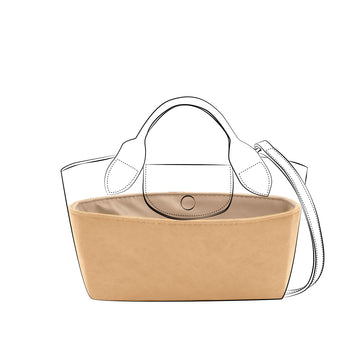 DGAZ Lightweight Purse Organizer Insert for Longchamp Epure XS Bags,silk and DupontPaper handbag inner for Luxury Bag