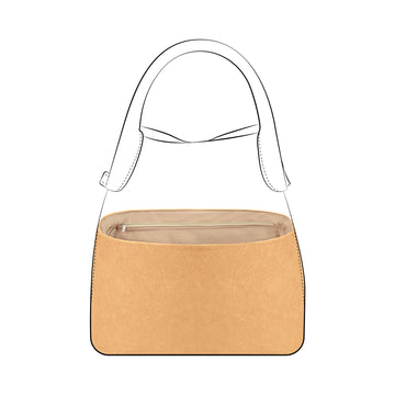 DGAZ Lightweight Purse Organizer Insert for  Loro Piana Bale Bags,silk and DupontPaper handbag inner for Luxury Bag