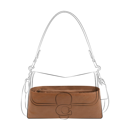 DGAZ Lightweight Purse Organizer Insert for Coach Soft Tabby Bags,silk and DupontPaper handbag inner for Luxury Bag