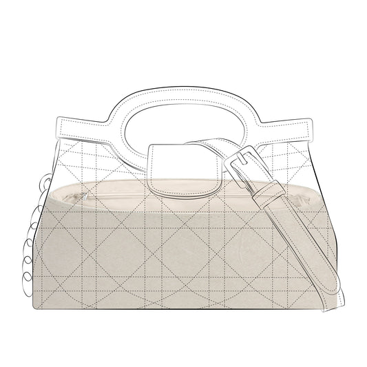DGAZ Lightweight-Purse Organizer Insert for Travel Jolie Top Handle Bags,silk and DupontPaper handbag inner for Luxury Bags