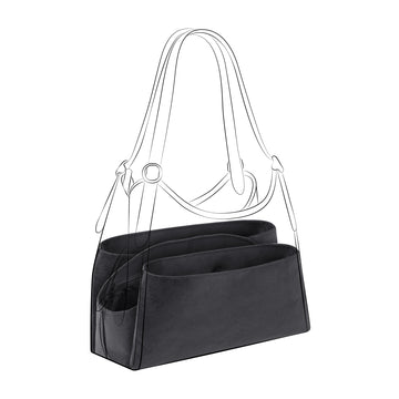 DGAZ Lightweight Purse Organizer Insert for Coach Erin Bags,silk and DupontPaper handbag inner for Luxury Bag