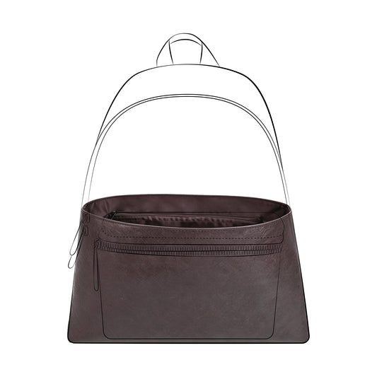 DGAZ Lightweight Purse Organizer Insert for Coach Cargo Backpack Bags,silk and DupontPaper handbag inner for Luxury Bag