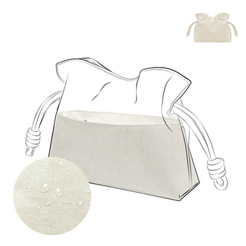 DGAZ Lightweight Purse Organizer Insert for LOEWE-Flamenco Bags,silk and DupontPaper handbag inner for Luxury Bags