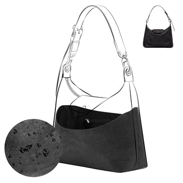 DGAZ Lightweight Purse Organizer Insert for Longchamp Hobo Bag,Silk and Dupontpaper handbag inner for Luxury Bags