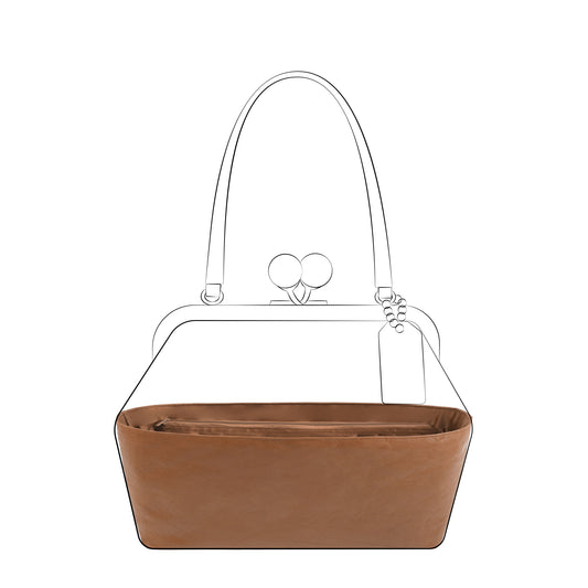 DGAZ Lightweight Purse Organizer Insert for Coach Kisslock  Frame Bags,silk and DupontPaper handbag inner for Luxury Bag