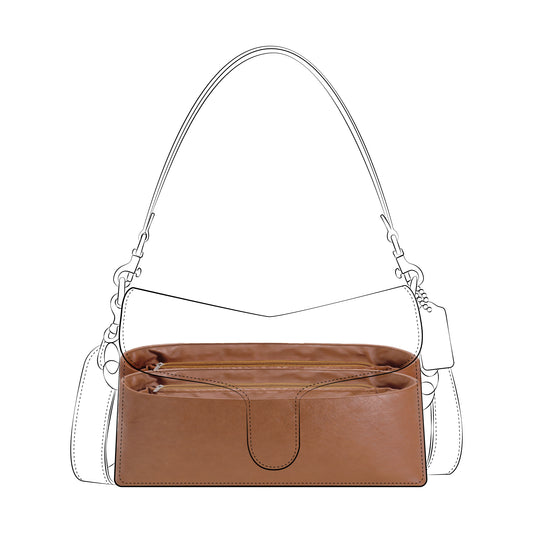 DGAZ Lightweight Purse Organizer Insert for Coach Chain Tabby Bags,silk and DupontPaper handbag inner for Luxury Bag
