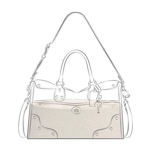 DGAZ Lightweight Purse Organizer Insert for Coach Rhyder Bags,silk and DupontPaper handbag inner for Luxury Bag