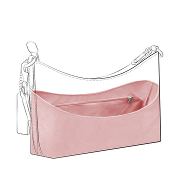 DGAZ Lightweight Purse Organizer Insert for Coach Caitlin Bag,silk and DupontPaper handbag inner for Luxury Bag