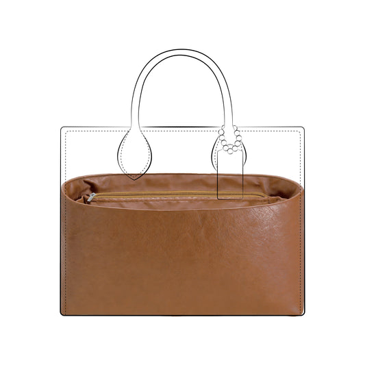 DGAZ Lightweight Purse Organizer Insert for Coach Ace Bags,silk and DupontPaper handbag inner for Luxury Bag
