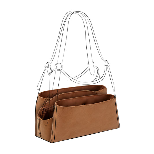 DGAZ Lightweight Purse Organizer Insert for Coach Erin Bags,silk and DupontPaper handbag inner for Luxury Bag