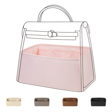 DGAZ Silk Purse Organizer Insert For Hermes Herbag 31/39/50 Bags, Luxury Handbag & Tote Organiser, Simplicity bag insert