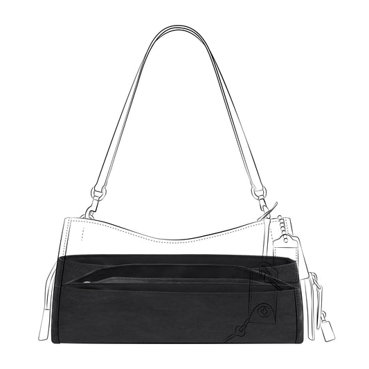 DGAZ Lightweight Purse Organizer Insert for Coach Rogue Bag,silk and DupontPaper handbag inner for Luxury Bag