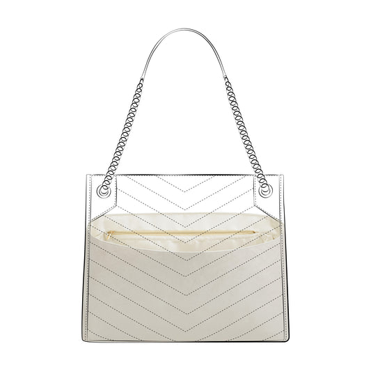 DGAZ Lightweight Purse Organizer Insert for Ysl Niki  Shopping Bags,silk and DupontPaper handbag inner for Luxury Bag