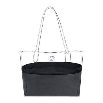 DGAZ Lightweight Purse Organizer Insert for Coach Willow Tote Bag,silk and DupontPaper handbag inner for Luxury Bag
