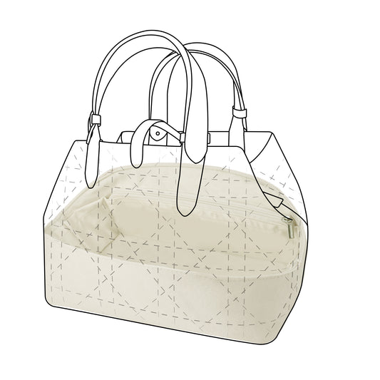 DGAZ Lightweight-Purse Organizer Insert for Dior Toujours Bags,silk and DupontPaper handbag inner for Luxury Bags