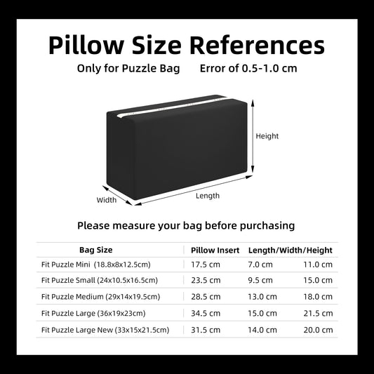 DGAZ Bag Pillow Shaper Insert for Puzzle Handbag Silk Organizer Bags, Silky Pillow Shaper for Luxury Handbags