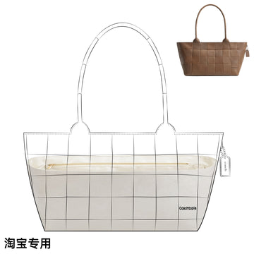 DGAZ Lightweight Purse Organizer Insert for Coachtopia Large Tote Bags,silk and DupontPaper handbag inner for Luxury Bag
