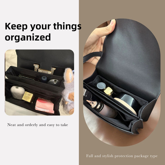 DGAZ Bag Organizer Insert For Hermes Constance Bags, Silk Purse Organizer, Luxury Handbag & Tote Organizer