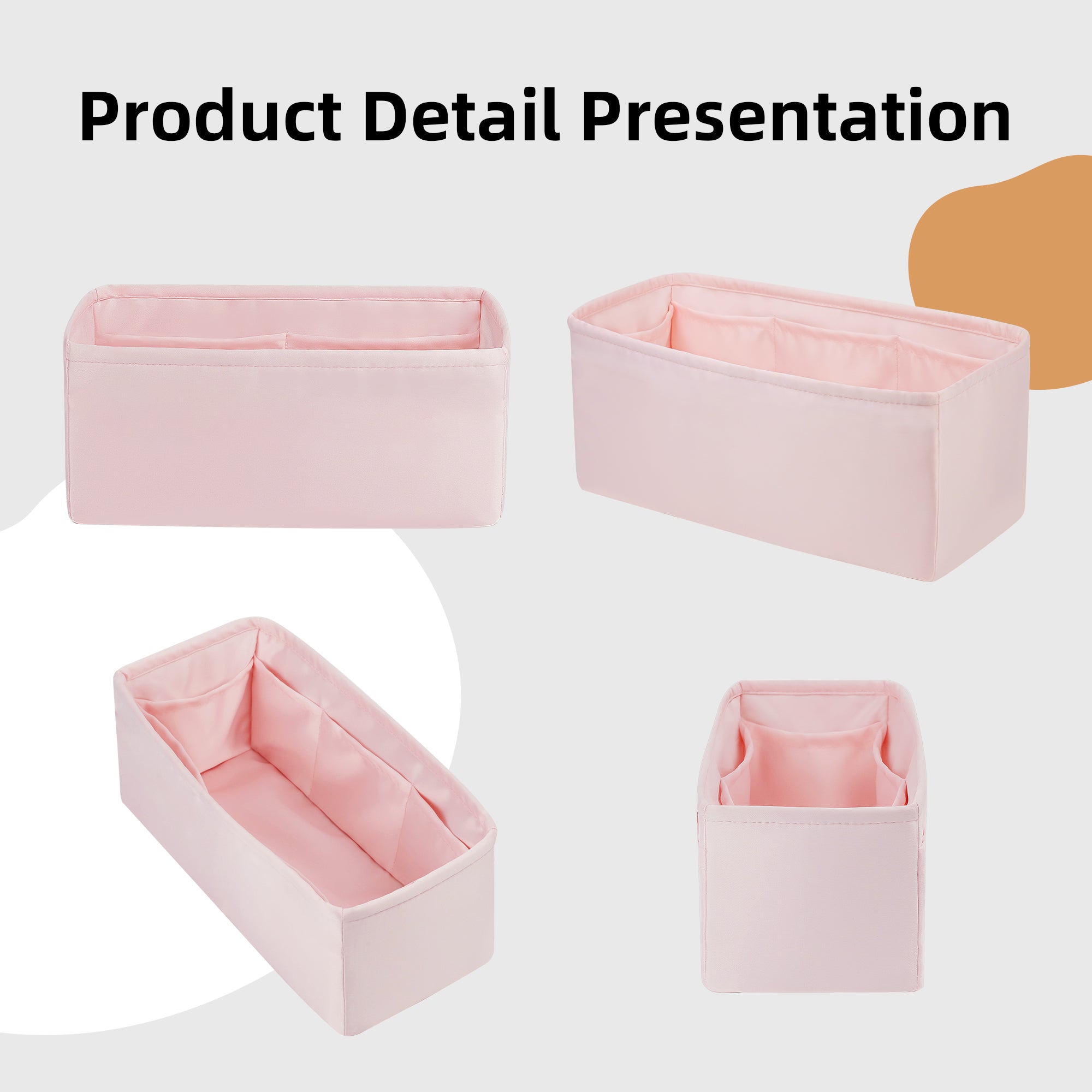 DGAZ Handtasche Tasche Organizer, Seide Innentasche Produktbild-Vorschau 3