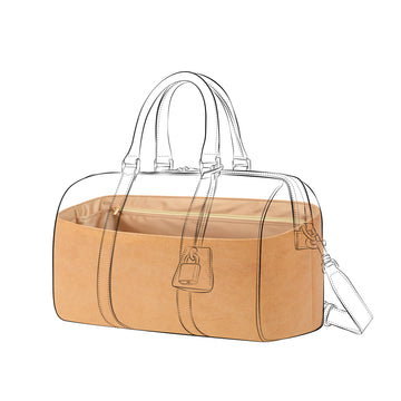 DGAZ Lightweight Purse Organizer Insert for Celine Boston Bags,silk and DupontPaper handbag inner for Luxury Bag