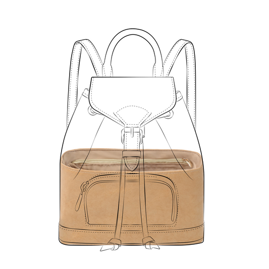 DGAZ Lightweight Purse Organizer Insert for LV Montsouris Bags,silk and DupontPaper handbag inner for Luxury Bag