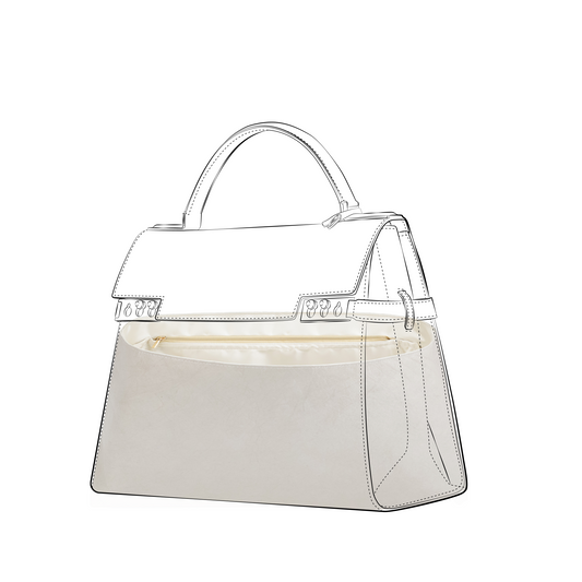 DGAZ Lightweight Purse Organizer Insert for Delvaux Tempete Bags,silk and DupontPaper handbag inner for Luxury Bag